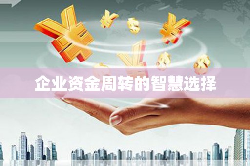锡林郭勒盟企业资金周转的智慧选择