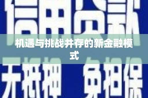 锡林郭勒盟机遇与挑战并存的新金融模式