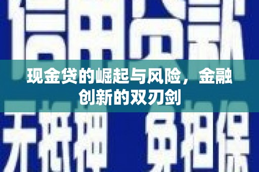 锡林郭勒盟现金贷的崛起与风险，金融创新的双刃剑