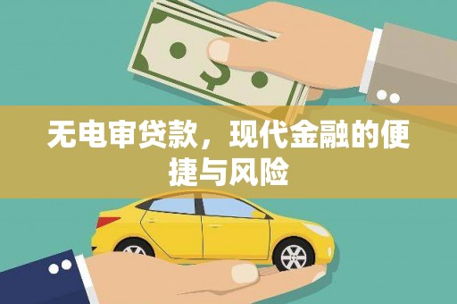 锡林郭勒盟无电审贷款，现代金融的便捷与风险