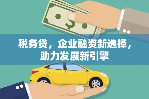 锡林郭勒盟税务贷，企业融资新选择，助力发展新引擎