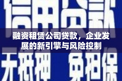 锡林郭勒盟融资租赁公司贷款，企业发展的新引擎与风险控制