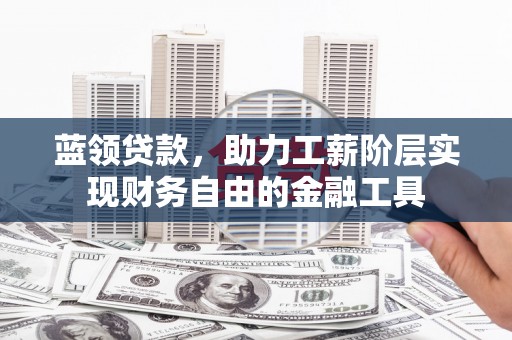 锡林郭勒盟蓝领贷款，助力工薪阶层实现财务自由的金融工具