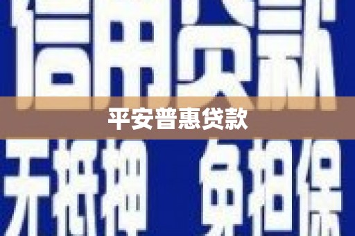 锡林郭勒盟平安普惠贷款
