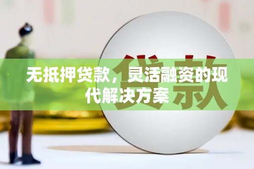 锡林郭勒盟无抵押贷款，灵活融资的现代解决方案