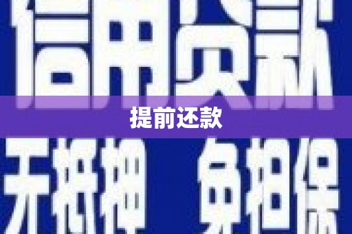 锡林郭勒盟提前还款
